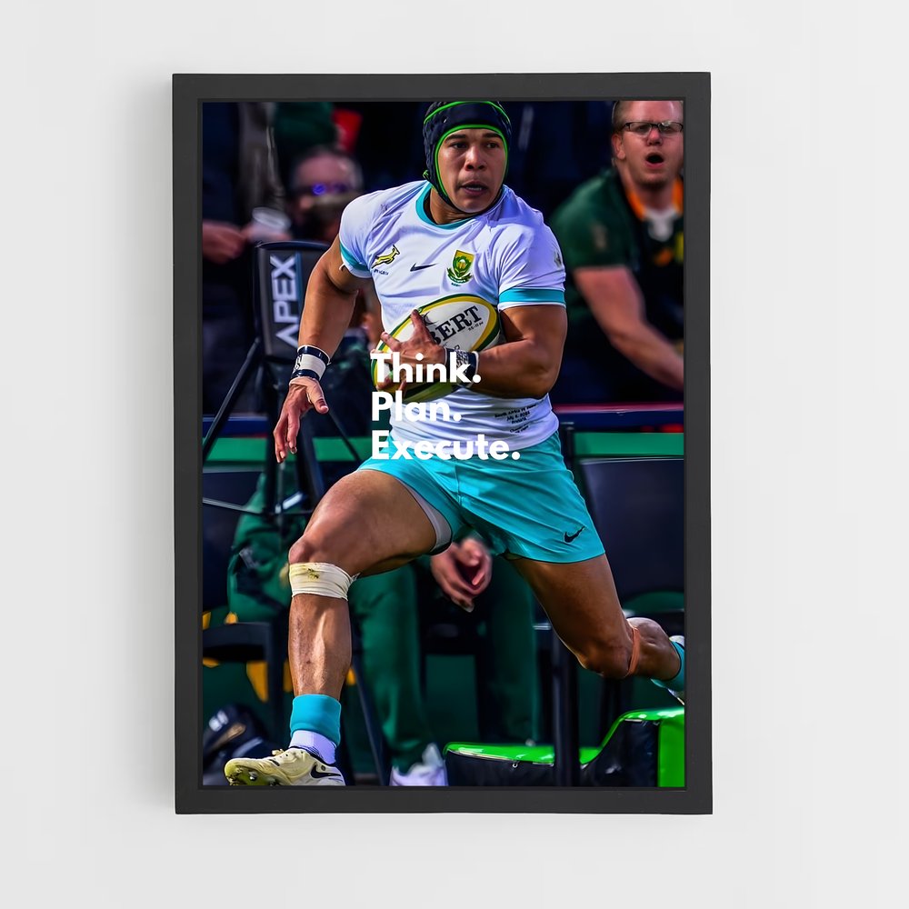 Poster L'Élan de Cheslin – affiche Rugby (vue 2)